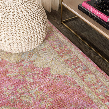 Khilana Floral Medallion Area Rug
